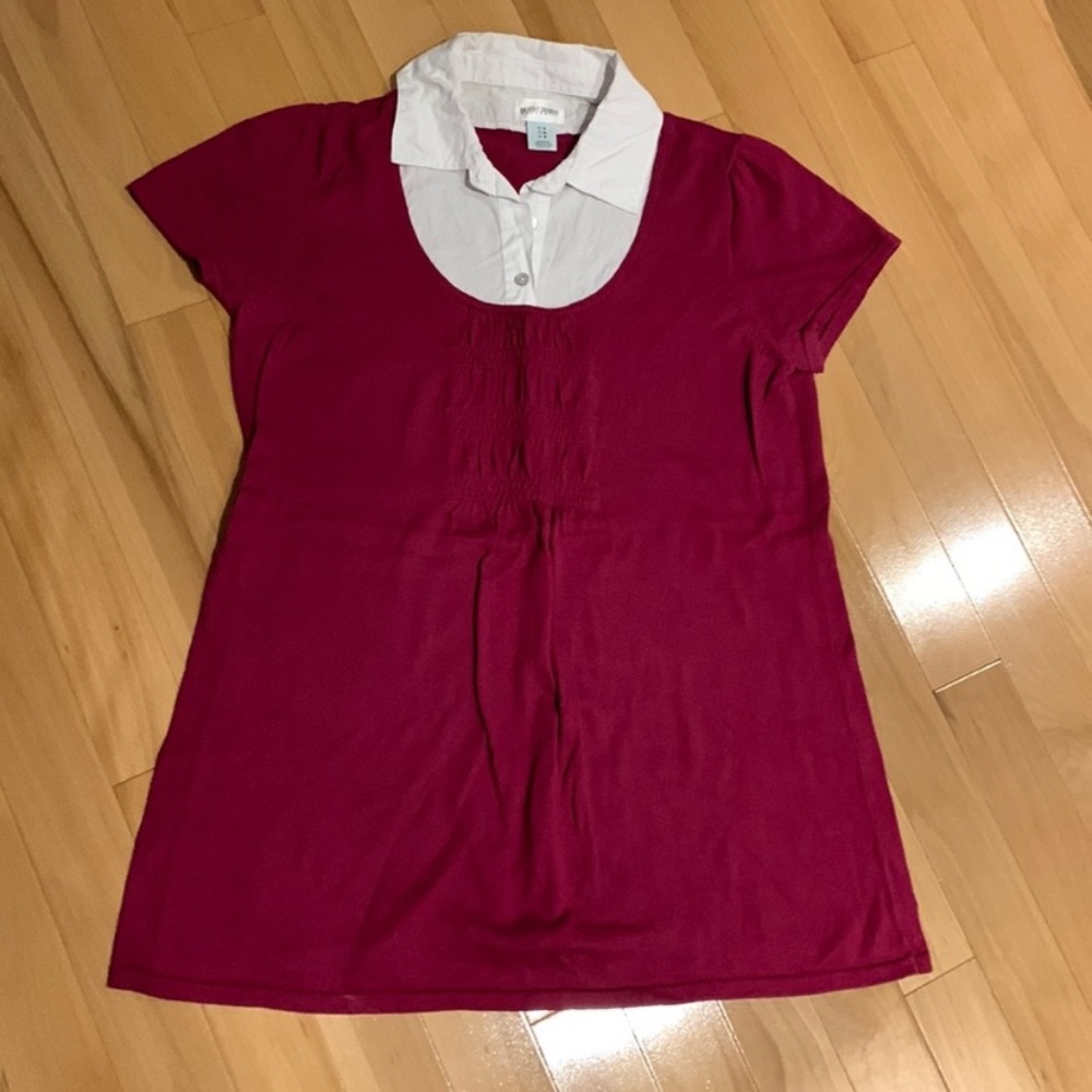 🍼 MAKE AN OFFER EUC Fooler Short Sleeve Blouse Sweater Vest - size M